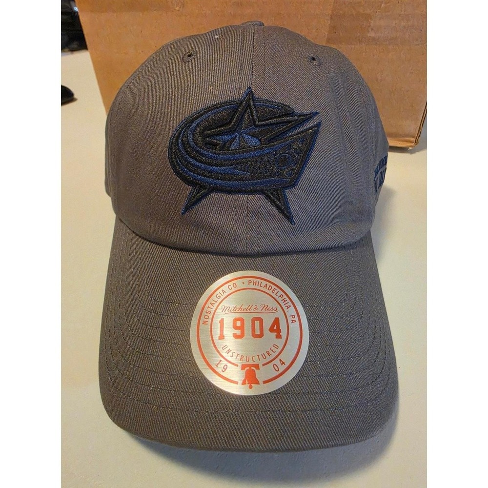 Mitchell & Ness Columbus Blue Jackets NHL Storm Team 1904 Grey Strapback Hat
